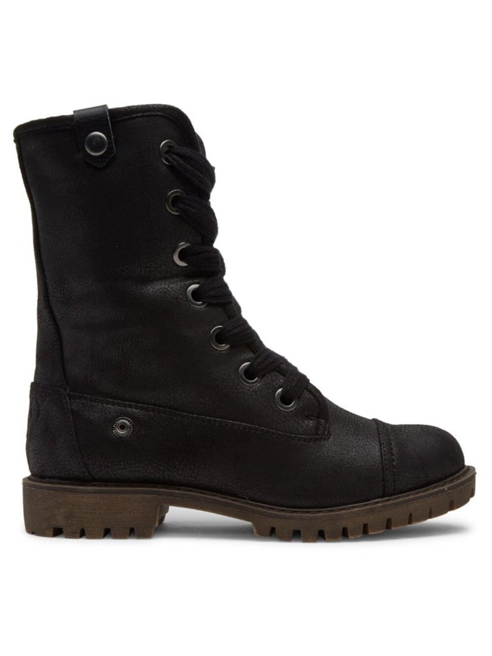 ROXY Bruna Lace-Up Combat Boots Black Women’s Size 9